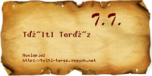 Töltl Teréz névjegykártya